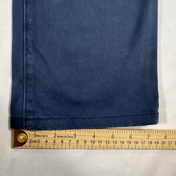 Adriano Goldschmied Pants Men's 32X34 The Protege Straight Leg Navy Blue - Picture 3 of 8